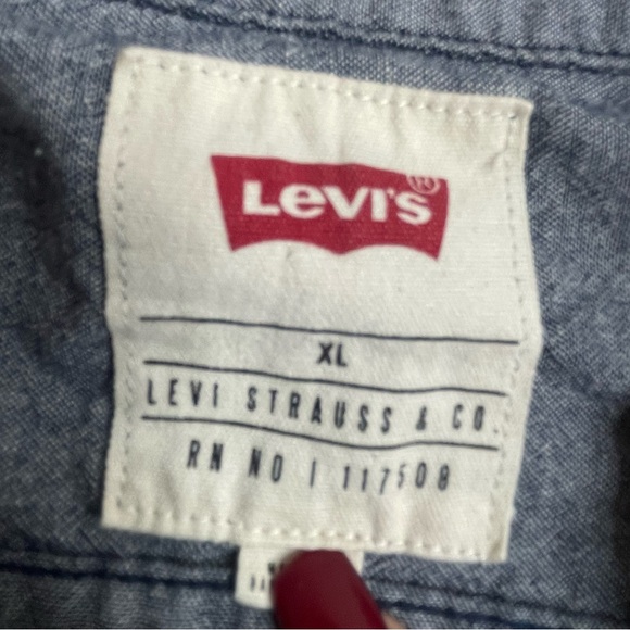 Levi's Blue Hooded Shirt Jacket - Picture 5 of 11
